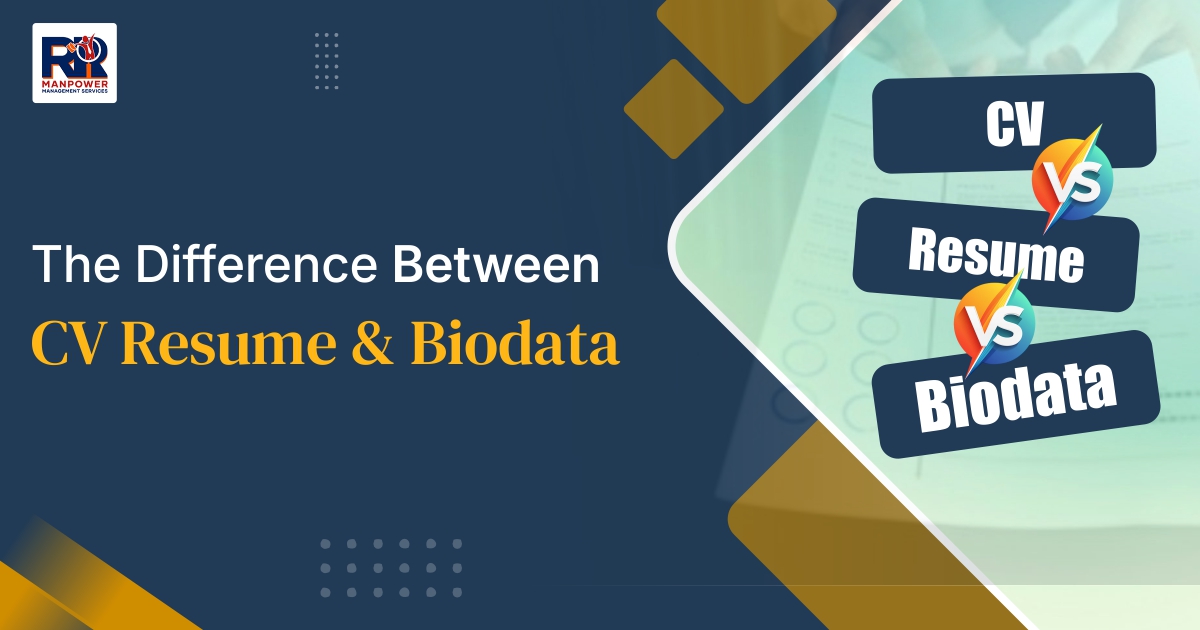 You are currently viewing The Difference Between CV Resume and Biodata