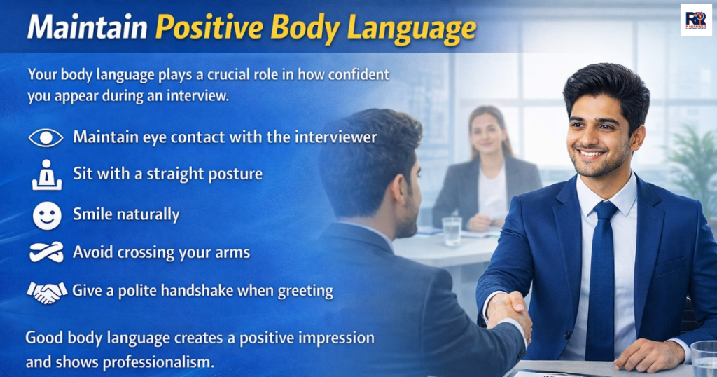 Maintain Positive Body Language