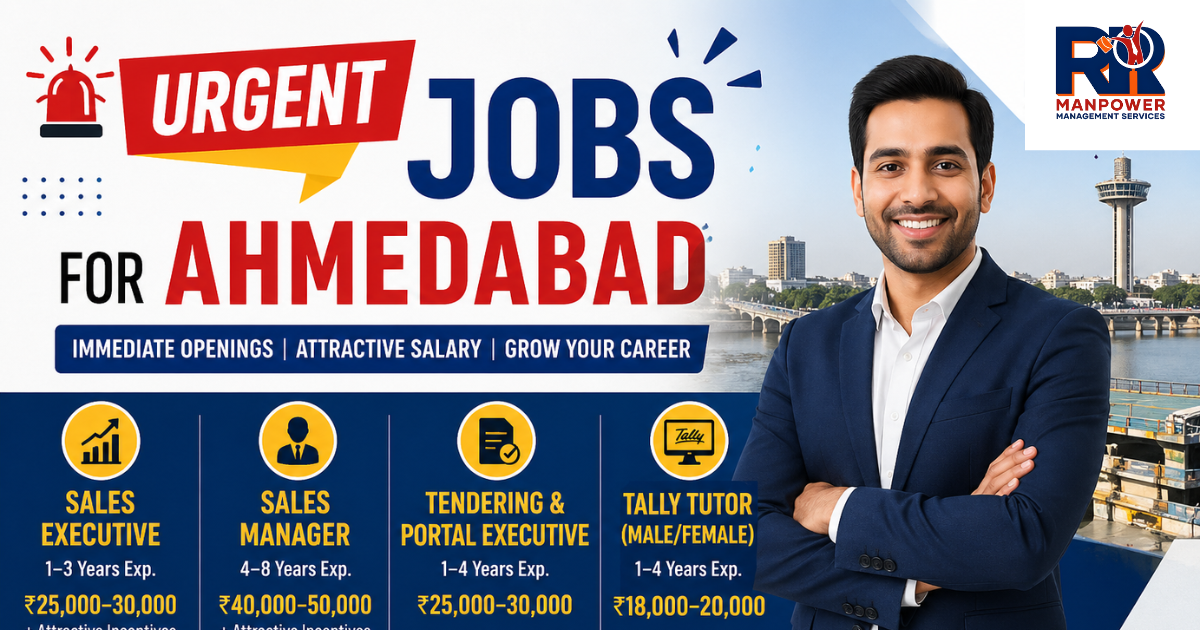 You are currently viewing Urgent Jobs for Ahmedabad – Latest Openings You Shouldn’t Miss!