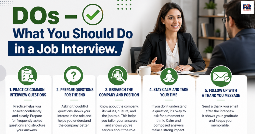 Do's and Don'ts in Interview