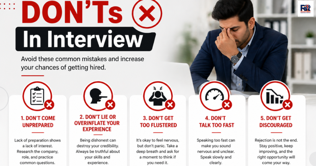 Do's and Don'ts in Interview
