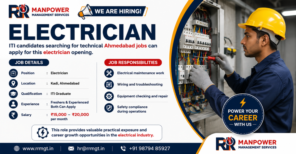 Ahmedabad Job, Electrician Job