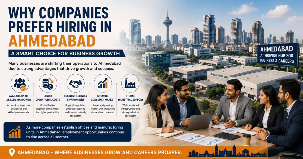 Why Companies Prefer Hiring in Ahmedabad, Job Hub