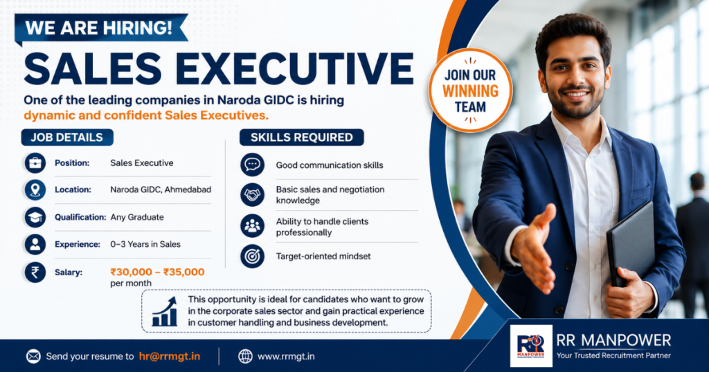 Sales Executive, Ahmedabad Jobs