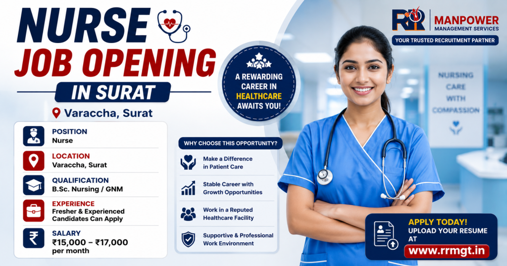 Medical Job Opening - Nurse Job Opening in Surat